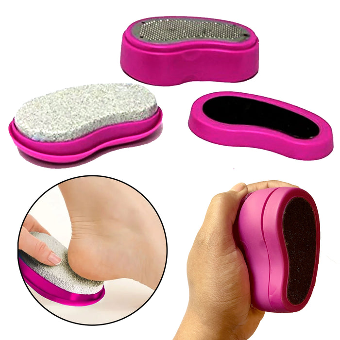 3 in 1 Pedicure Set Foot File Scraper Grooming Remove Calluses Dead Skin Tools
