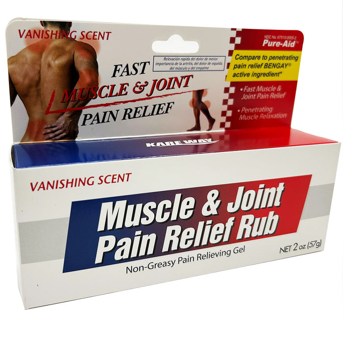 Muscle & Joint Pain Relief Rub Gel Fast Relive Menthol Arthritis Sore Bruise 2oz