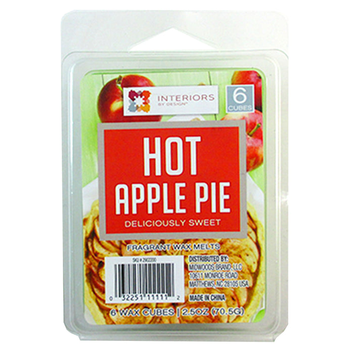 2 Pack Wax Melts HOT APPLE PIE Wax Cubes Candle Warmers Scented Fragrances 2.5oz