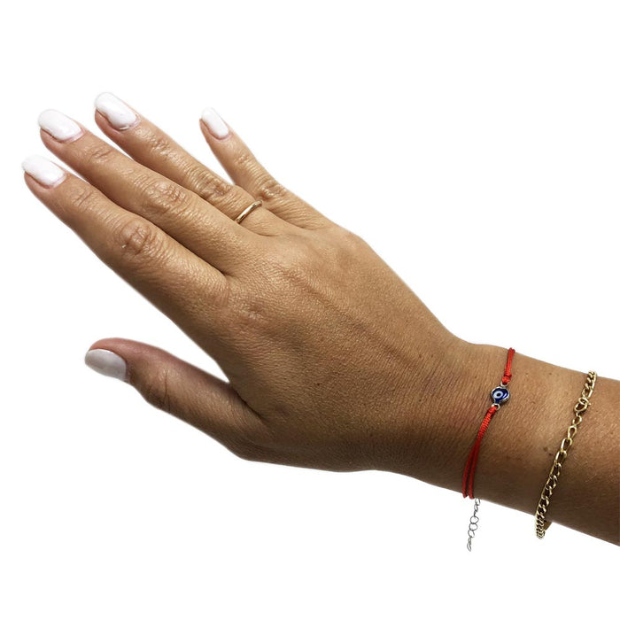 Evil Eye Red String Kabbalah Bracelet Mati Nazar Bead Good Luck Charm Protection