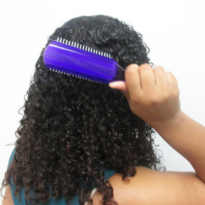 New Large Styling Brush 8 Row Heavy Weight Hair Care Detangler Comb Salon Barber