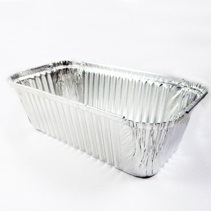 50 Pack 3 Lb Aluminum Foil Loaf Pan Disposable Bread Container Baking Loafbread