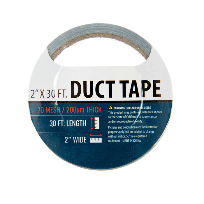 1 Silver Duct Tape Roll 2" x 10 Yards Sealing Boxes Heavy Duty Arts Crafts New