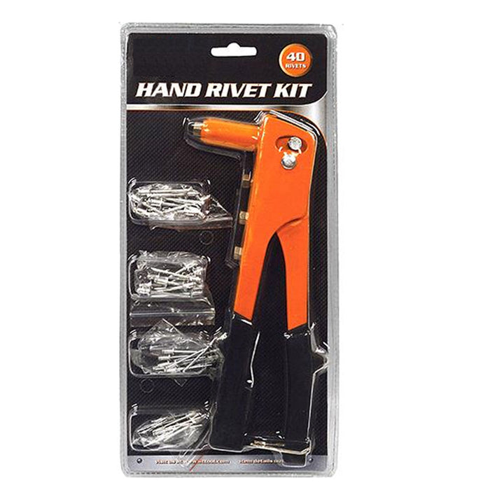Pop Riveter Gun Kit 36 Pc Blind Rivet Hand Tool Set Gutter Repair Heavy Duty