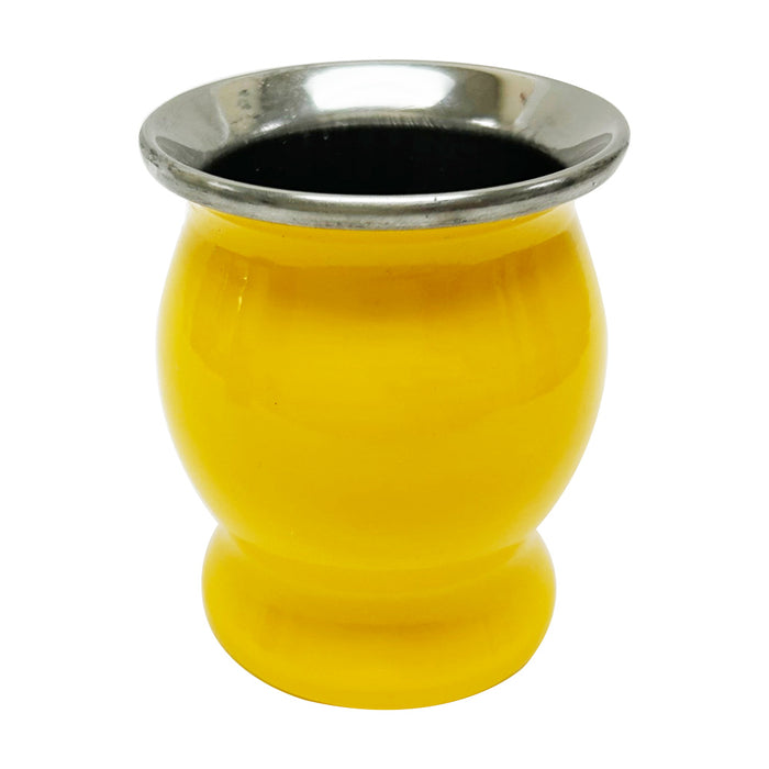 Argentina Yerba Mate Cup Tea Gourd Stainless Steel Bombilla Set Double Wall Yelo