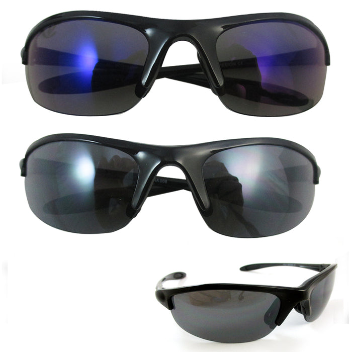2-Pack Sports Cycling Sunglasses UV400 Wrap Around Bike Driving Outdoor Sports Glasses Unisex