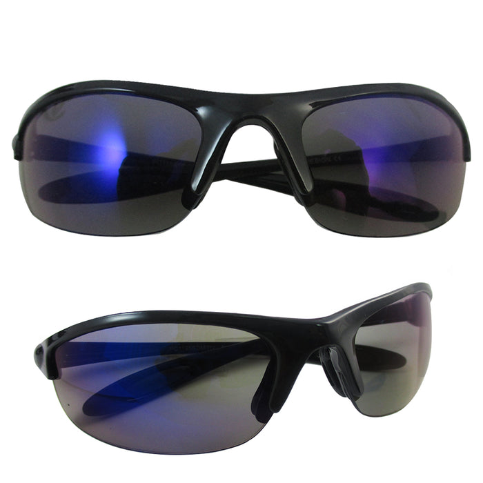 2-Pack Sports Cycling Sunglasses UV400 Wrap Around Bike Driving Outdoor Sports Glasses Unisex