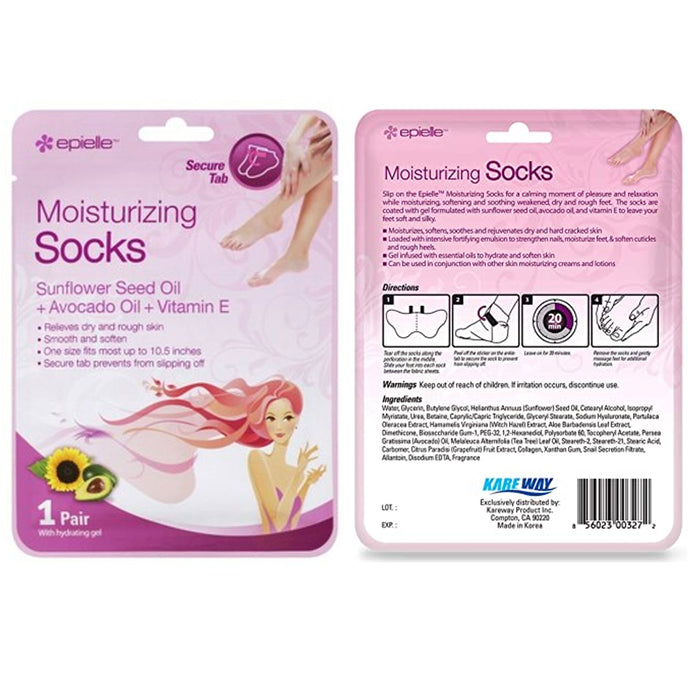 2 Pair Moisturizing Socks Foot Spa Home Treatment Avocado Skin Moisture Dry Feet