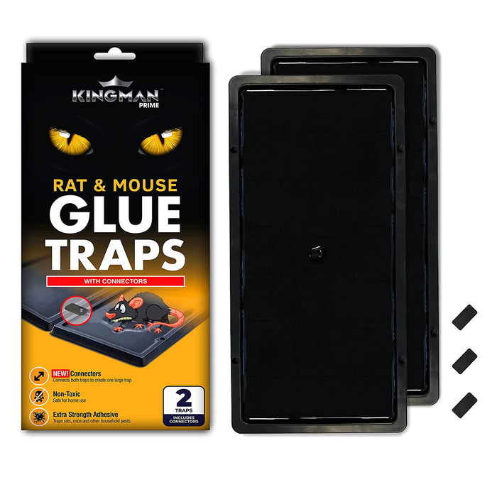2 Large Mouse Glue Traps Sticky Boards Rats Mice Rodent Insect EPA 84233-KOR-001