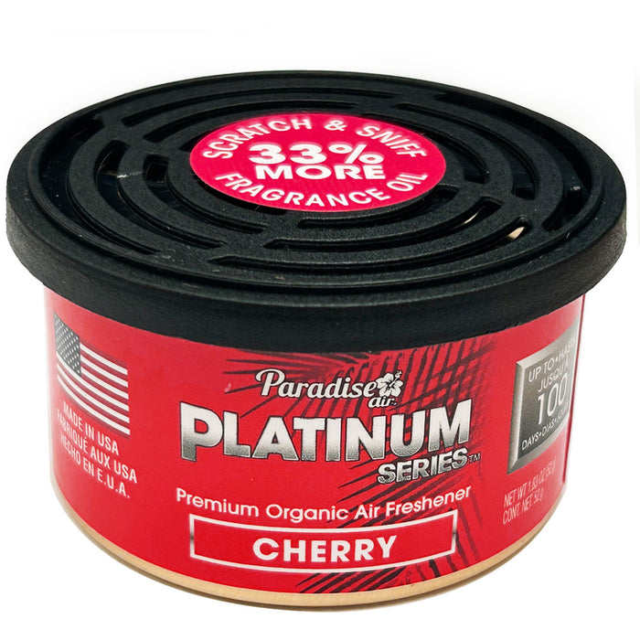 4 Paradise Platinum Organic Air Freshener Fiber Can Long Lasting Scent Cherry