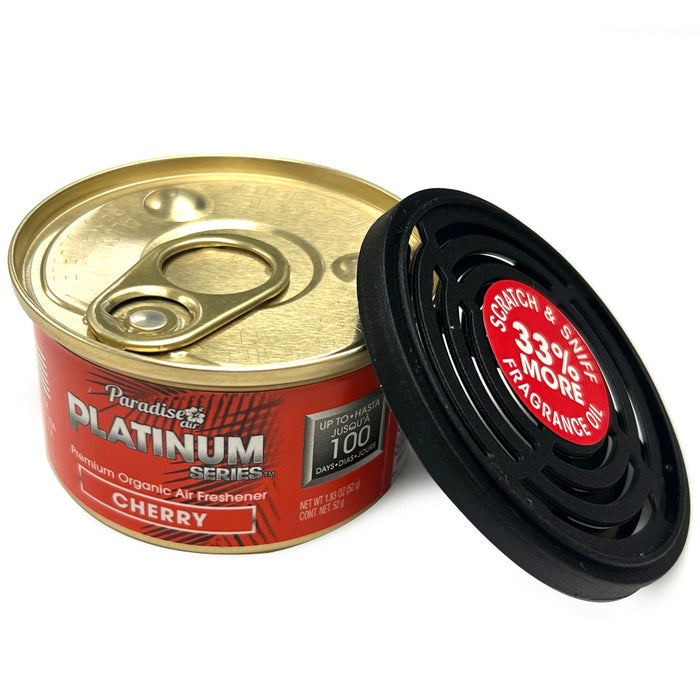 1 Paradise Platinum Organic Air Freshener Fiber Can Long Lasting Scent Cherry
