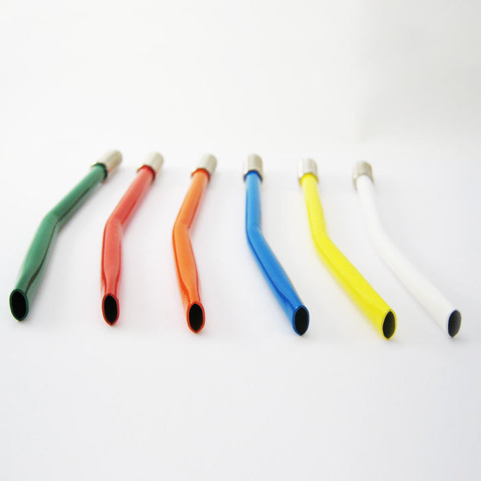 6pk Metal Silver Straw Herbal Tea Yerba Mate Terere Gourd Drinking Filter Straws