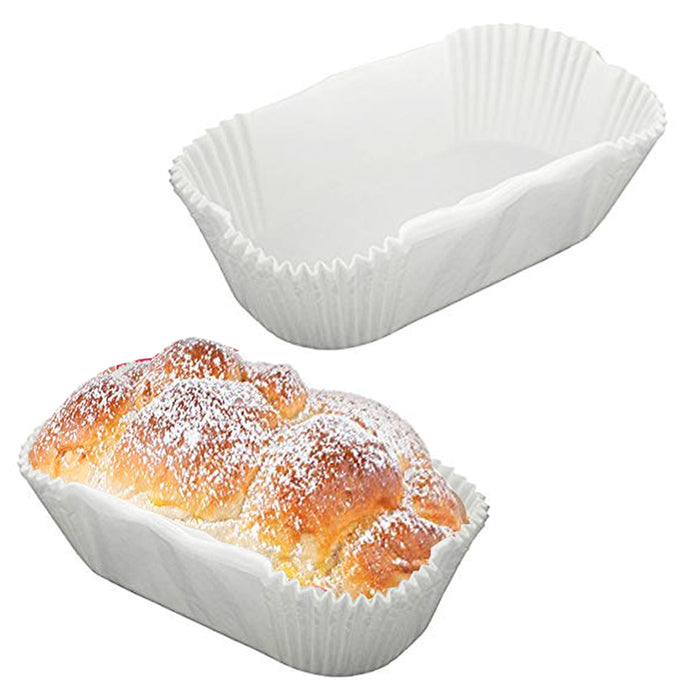 24 Pc Non-Stick Loaf Bread Baking Liners Oven Paper Molds Parchment Bake Cake