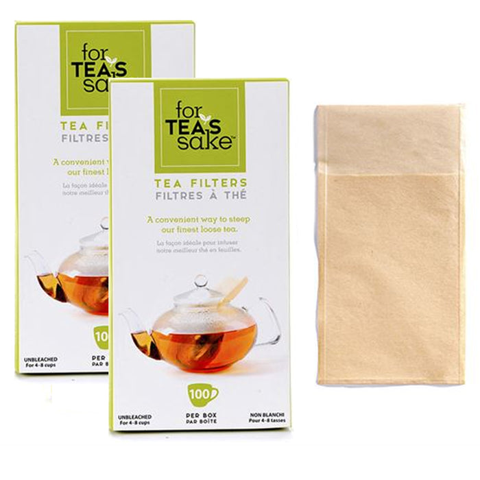 200 Unbleached Tea Filter Bags Disposable Biodegradable for Loose Leaf Sachet