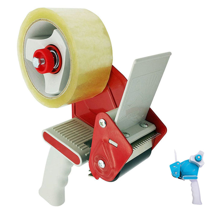 2 Heavy Duty Tape Gun Dispenser Packing Machine Shipping Grip Roll Sealer Cutter