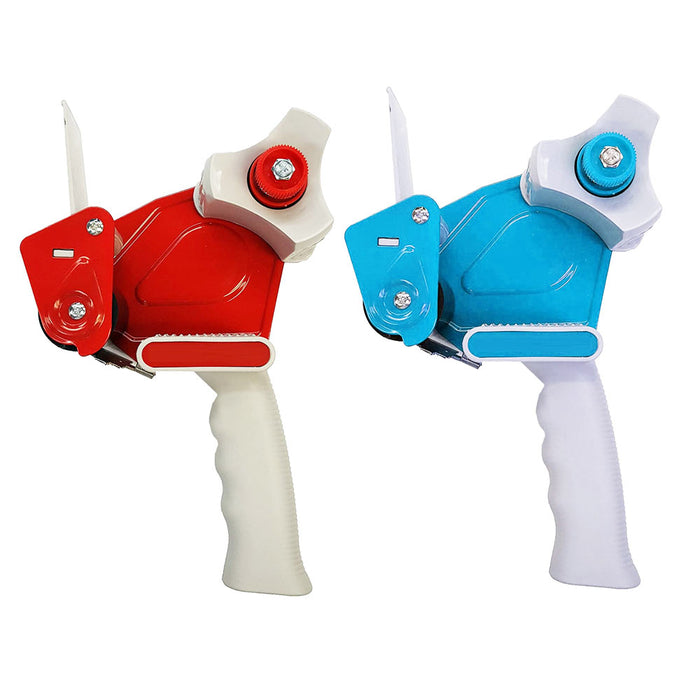 2 Heavy Duty Tape Gun Dispenser Packing Machine Shipping Grip Roll Sealer Cutter