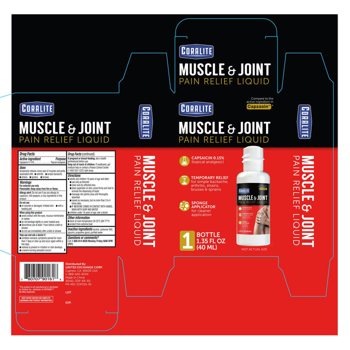 1 Pain Relief Liquid Capsaicin Arthritis Topical Analgesic High Potency Soothing
