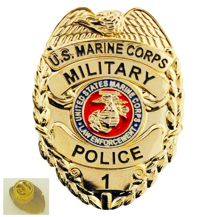 USMC Eagle Emblem Marine Corps Military Police Lapel Hat Pin Tie Wear It Proudly