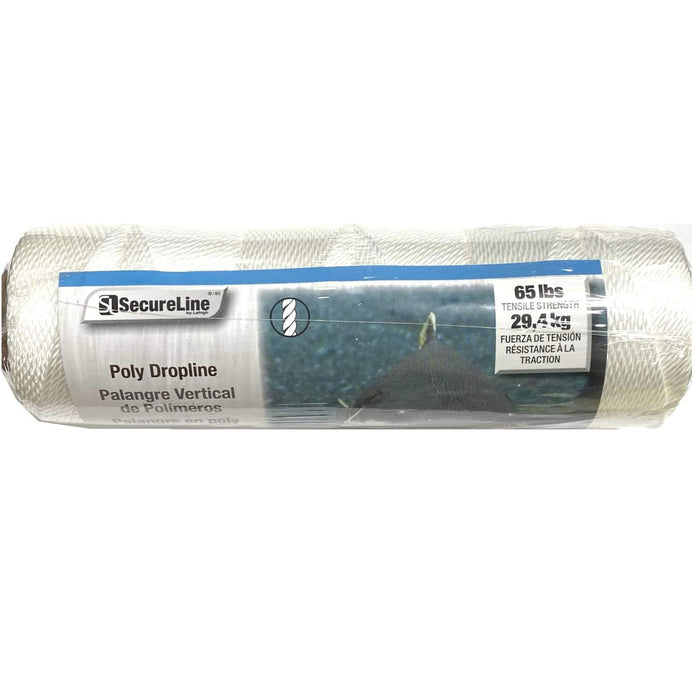 4 Pc Catfish Twine White Poly Drop Line Dropline 375' X #12 65LB Twisted Rope