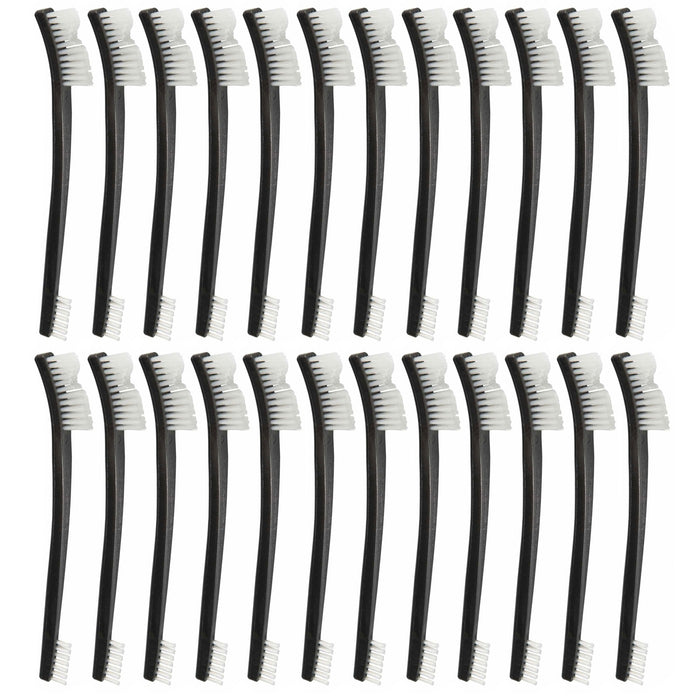 20 Pc Brushes 7" Double Ended Gun Pistol Rifle Cleaning Brush Set Nylon Bristles