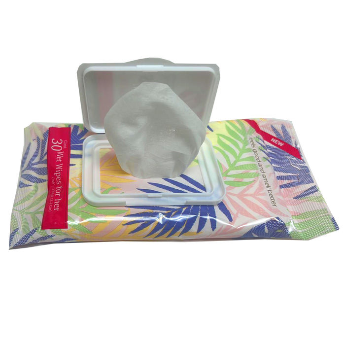 180Ct Women Deodorant Wipes Daily Feminine Cloths Body Face Removes Odor 6 Pack