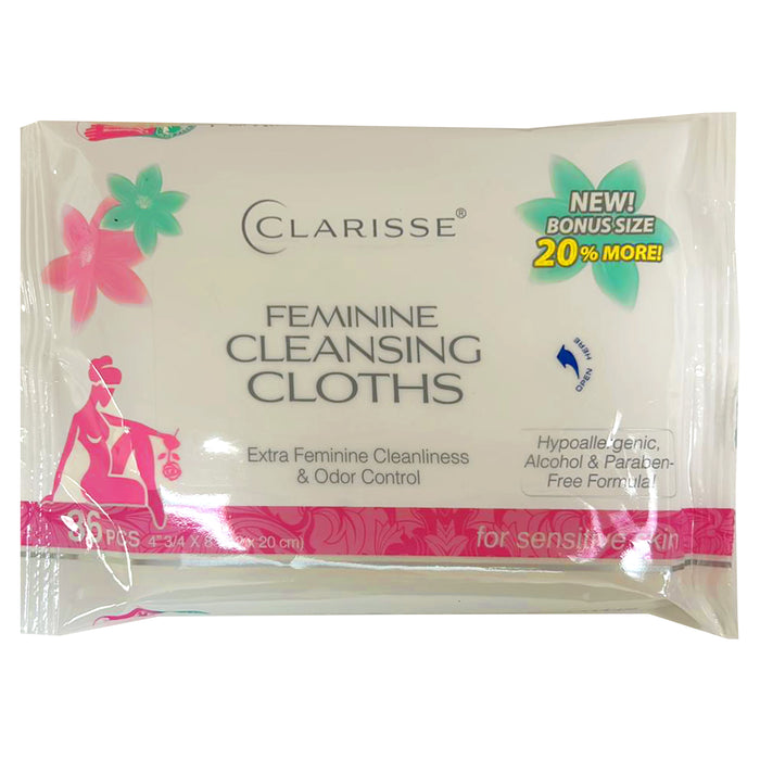 2 Packs Women's Feminine Cloths Cleansing Wipes Moist Towelette Hypoallergenic