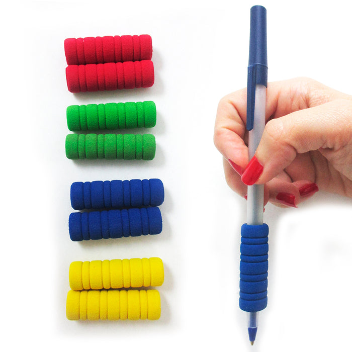16 Groovy Foam Pencil Grips Pen Comfort Soft Sponge Children School Handwriting