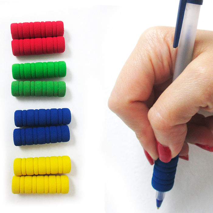 16 Groovy Foam Pencil Grips Pen Comfort Soft Sponge Children School Handwriting