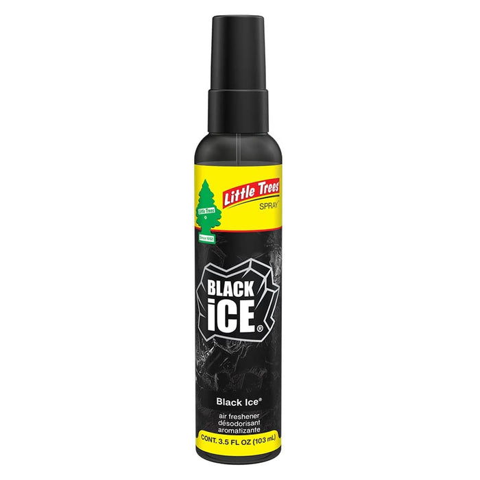 1 Little Trees Spray Car Air Freshener Black Ice Scent Home Office Aroma 3.5oz