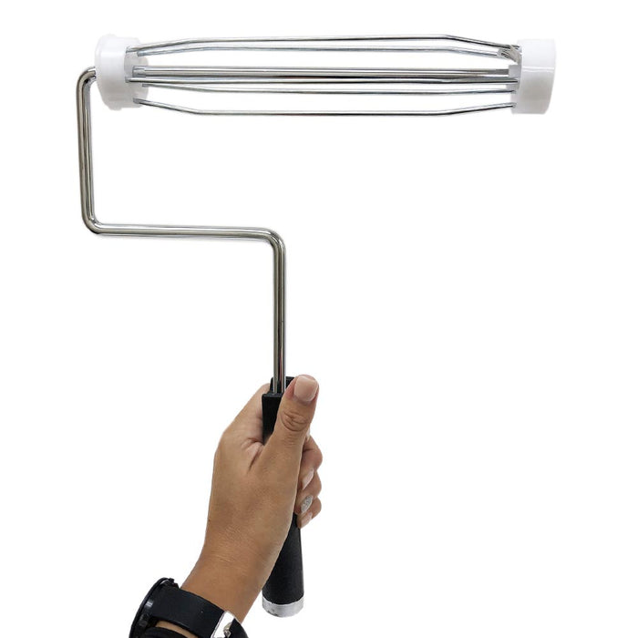 Paint Roller Frame Set 9" Covers Refills Metal Painting Roller Handle Heavy Duty