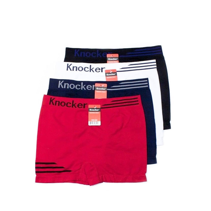 3 Pack Mens Seamless Boxers Briefs Microfiber Underwear Knocker Comfort Stretch