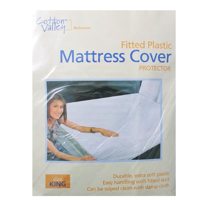 King Size Waterproof Mattress Cover Protector Vinyl  Waterproof Fitted