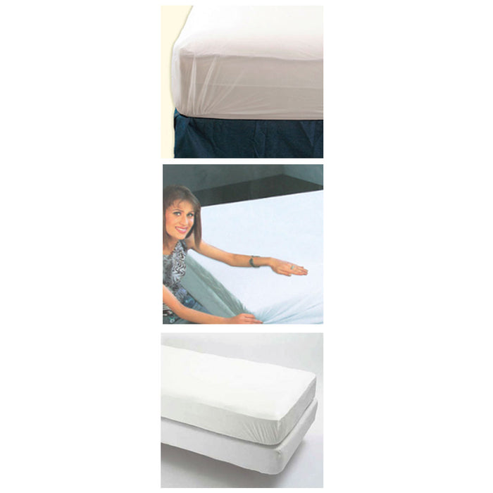 2 Pc King Size Waterproof Mattress Protector Fitted Comfort Pad Cover Vinyl