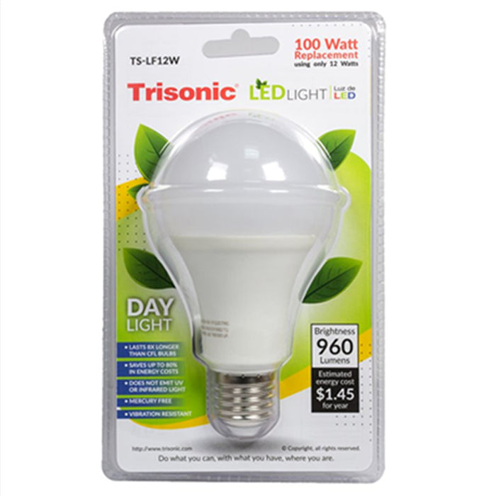 8 Pack Daylight 12 Watt Energy LED Light Bulb 100W Output Replacement 960 Lumens