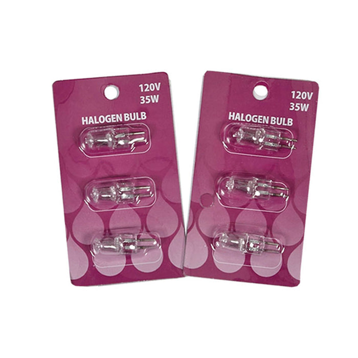 6 Pc Replace Halogen Bulb Electric Fragrance Diffuser Oil Warmer Lamp 120V 35W