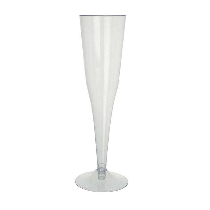 24 Pc Plastic Champagne Flutes Disposable Wine Glasses Mimosa Cups Wedding 6oz