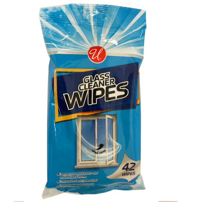 252 Glass Wipes Pre-Moistened Surface Cleaner Streak-Free Shine Fresh Scent 6pk
