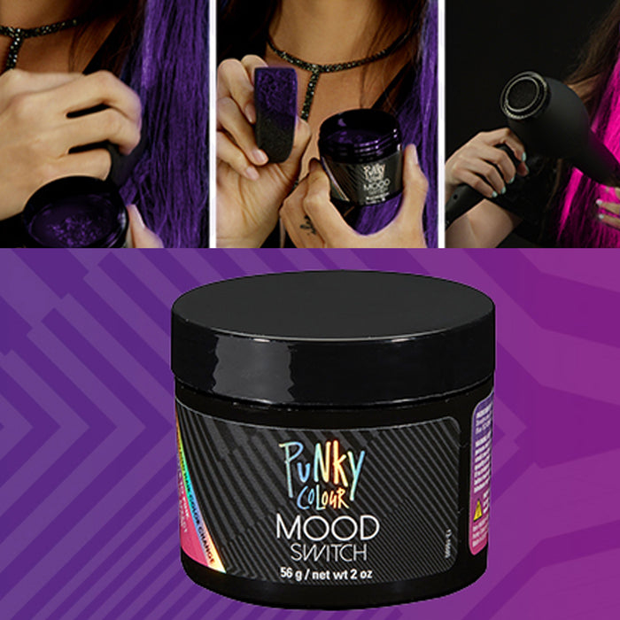 1 Pk Hair Dye Punky Colour Mood Switch Purple to Pink Temporary Coloring Rinse