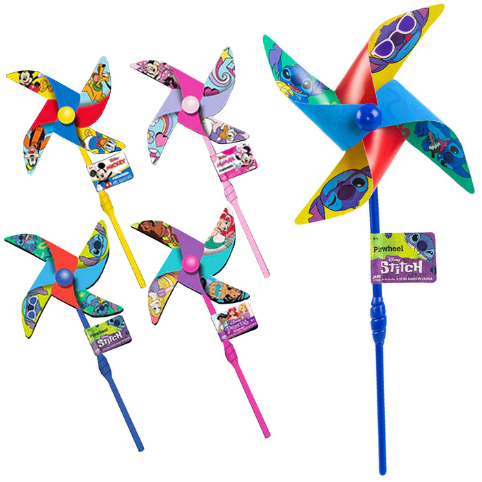 8 Pinwheels Disney Character Kids Party Favor Windmill Spinner Garden Decor Yard