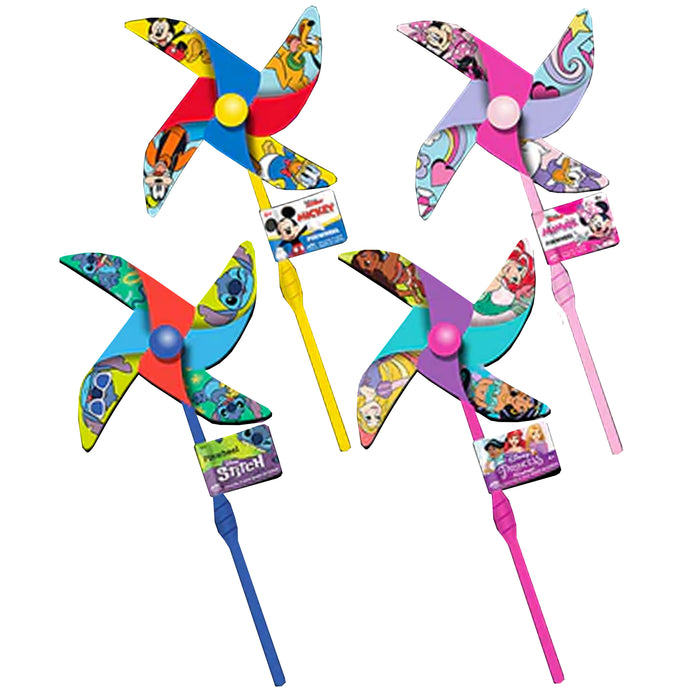 4 Kids Toy Pinwheels Disney Character Windmill Spinner Outdoor Garden Decor Yard