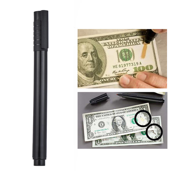 6 Smart Money Counterfeit Detector Tester Marker Pen Use On Fake Bills Checker !