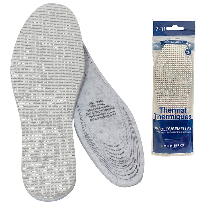 1 Pair Winter Boot Shoe Thermal Insole Foil Cushion Cut Fit Warm Foot Insert Pad
