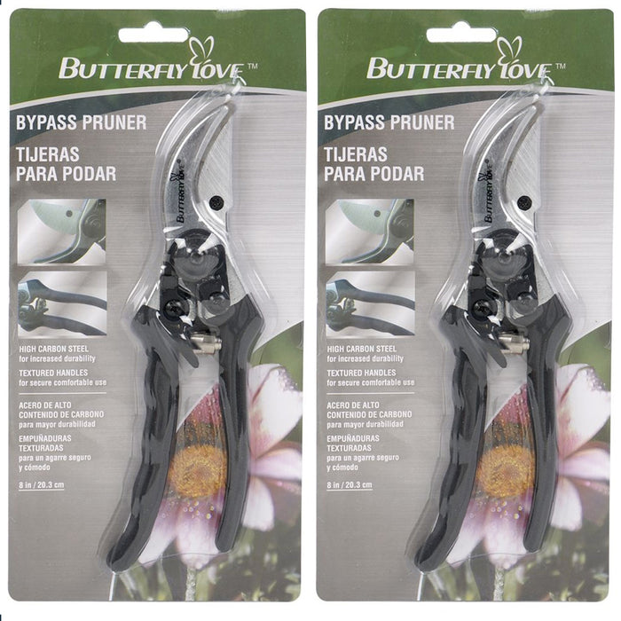 2pc 8" Bypass Pruning Shears Cutter Gardening Plant Scissor Branch Garden Pruner