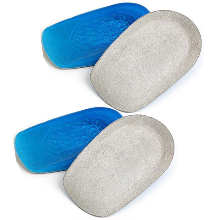 2 Pairs Men's Gel Heel Cushion Inserts Half Sole Insoles Pad Comfort Sizes 8-13