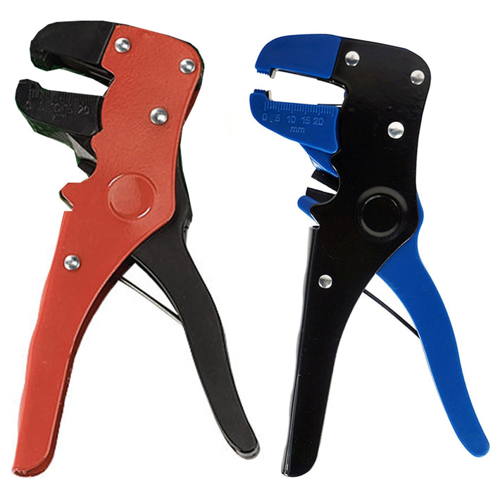 2 PC Wire Stripper Professional Wiring Cutter Crimper Pliers Cable Crimping Tool