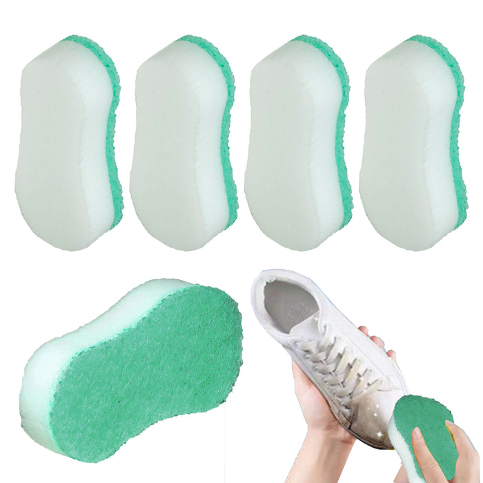 4 Pack Shoe Cleaner Shine Sponge Polish Brush Boots Cleaner Polishing Sponges