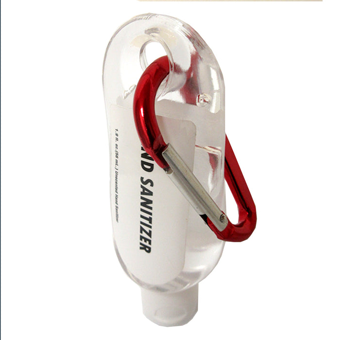 6 PC Original Hand Sanitizer Gel Carabiner Carry Size Travel Size Bottle Carrier