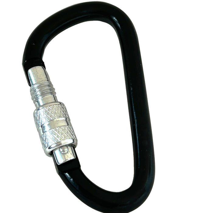 9 pc Carabiner Clip Key Hooks Keychain Aluminum D Ring Shape Keychain Clip Hook