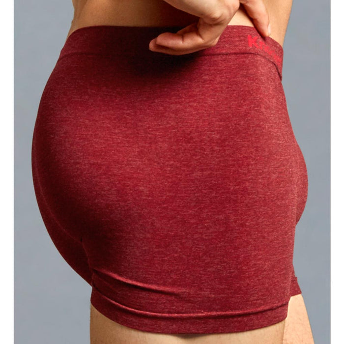 3 Mens Microfiber Boxer Briefs Underwear Seamless Compression Knocker One Size !
