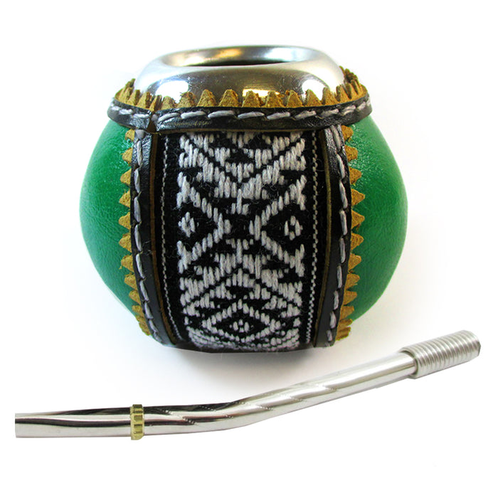 Argentina Mate Gourd Bombilla Filtered Straw Cup Tea Healthy Herbal Detox 5945